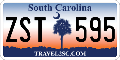 SC license plate ZST595