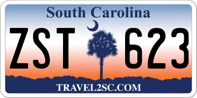 SC license plate ZST623
