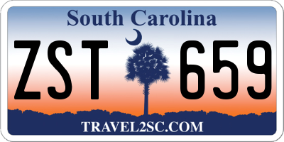 SC license plate ZST659