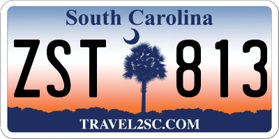 SC license plate ZST813