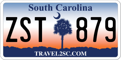 SC license plate ZST879