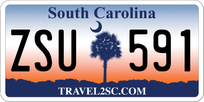 SC license plate ZSU591