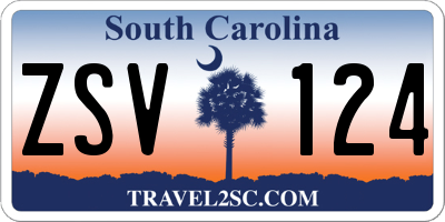 SC license plate ZSV124