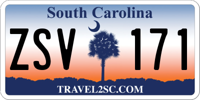 SC license plate ZSV171
