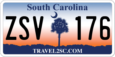 SC license plate ZSV176