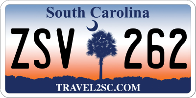 SC license plate ZSV262