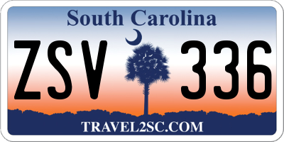 SC license plate ZSV336
