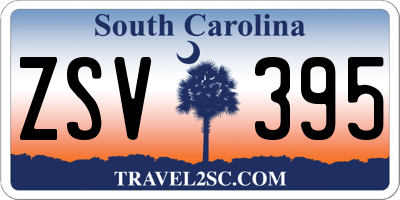 SC license plate ZSV395