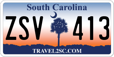 SC license plate ZSV413