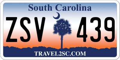 SC license plate ZSV439
