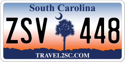 SC license plate ZSV448