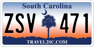 SC license plate ZSV471