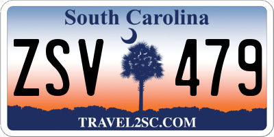 SC license plate ZSV479
