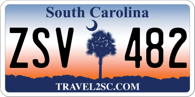 SC license plate ZSV482