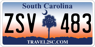 SC license plate ZSV483