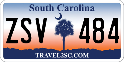 SC license plate ZSV484