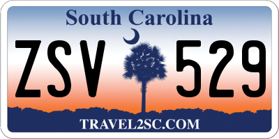 SC license plate ZSV529