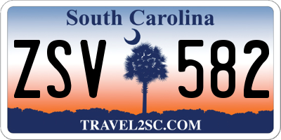 SC license plate ZSV582
