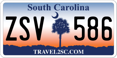 SC license plate ZSV586