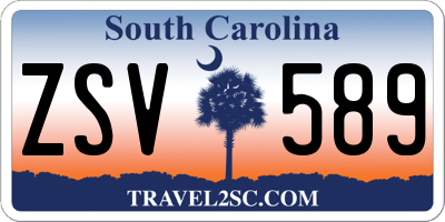 SC license plate ZSV589