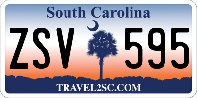 SC license plate ZSV595