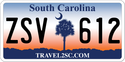 SC license plate ZSV612