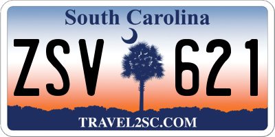 SC license plate ZSV621