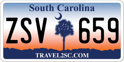 SC license plate ZSV659