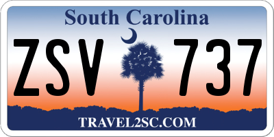SC license plate ZSV737