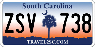 SC license plate ZSV738