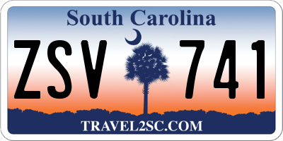 SC license plate ZSV741
