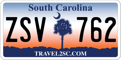 SC license plate ZSV762