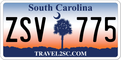 SC license plate ZSV775