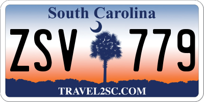 SC license plate ZSV779