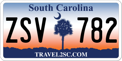 SC license plate ZSV782