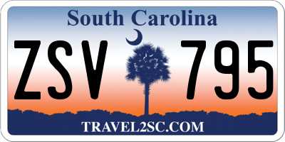 SC license plate ZSV795