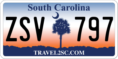 SC license plate ZSV797