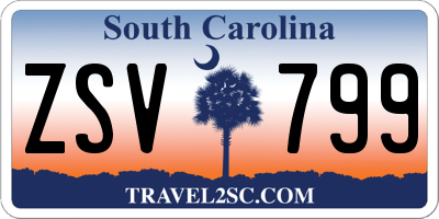 SC license plate ZSV799