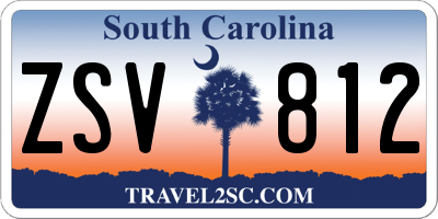 SC license plate ZSV812