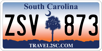 SC license plate ZSV873