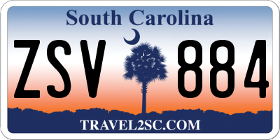 SC license plate ZSV884
