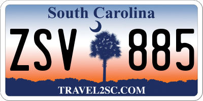 SC license plate ZSV885