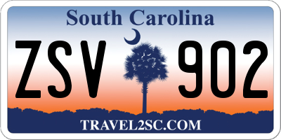 SC license plate ZSV902