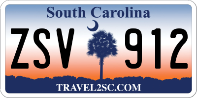 SC license plate ZSV912