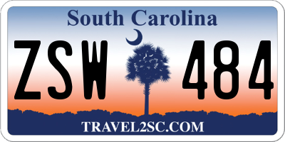 SC license plate ZSW484