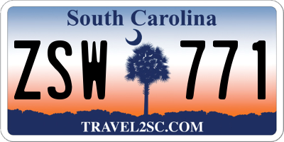 SC license plate ZSW771