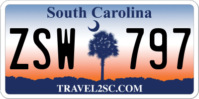 SC license plate ZSW797