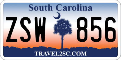 SC license plate ZSW856