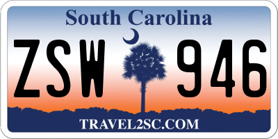 SC license plate ZSW946