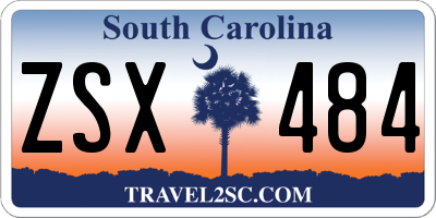 SC license plate ZSX484
